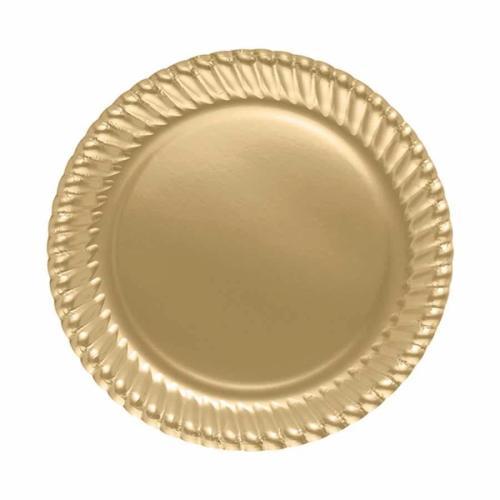 Altın Karton Tabak 23cm