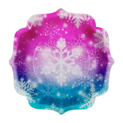 Snowflakes Karton Tabak 23cm