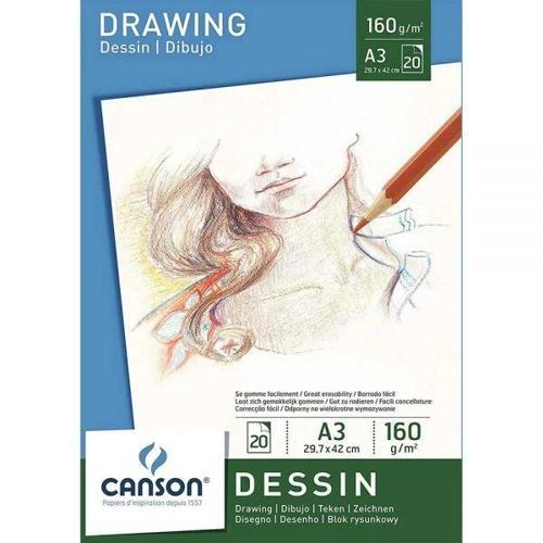 Dessin - Drawing Eskiz Çizim Defteri 160 gr. A3 20 yp.