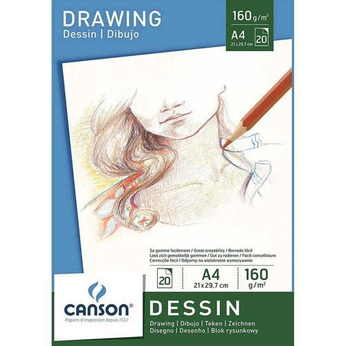 Dessin - Drawing Eskiz Çizim Defteri 160 gr. A4 20 yp.