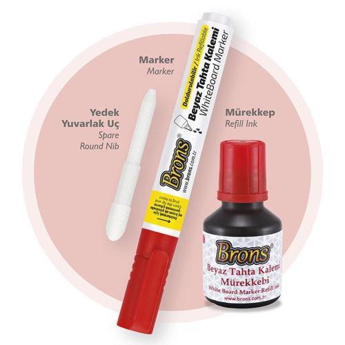 Doldurulabilir Tahta Kalemi Seti Kırmızı (Kalem + Mürekkep + Yedek Uç)