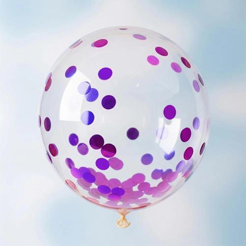 Mor Balon Süsleme Pulu