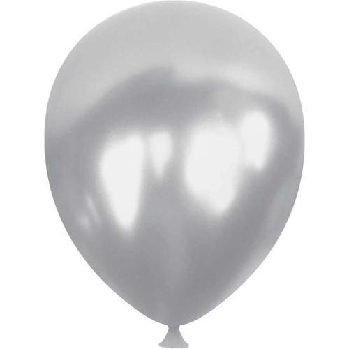 Gümüş Metalik Balon 5"