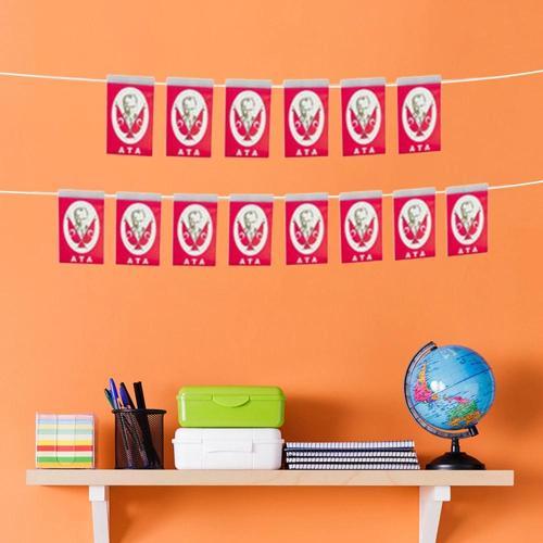 Ata Orta Boy İpli Bayrak 50'li