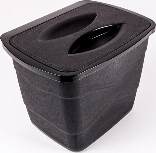 Askılı Asılabilir Tezgah Altı Kapaklı Çöp Kovası 5 Litre Gri MR-242