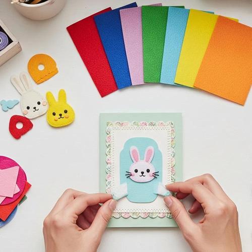 Karışık Renkli A4 Keçe Tabaka