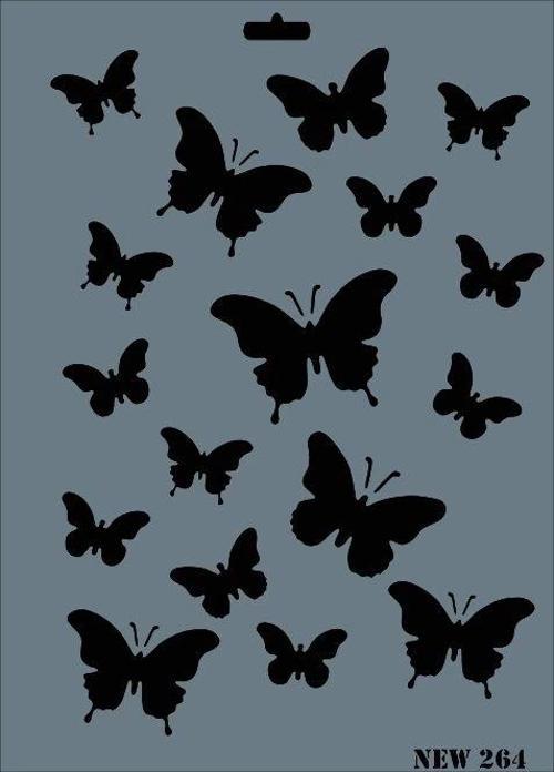 Stencil Boyama Şablonu 25x35 cm. NEW-264