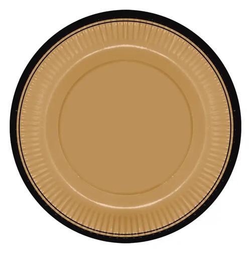 Retro Serisi Mum Işığı Karton Tabak 23cm