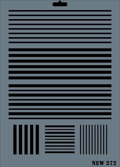 Stencil Boyama Şablonu 25x35 cm. NEW-272