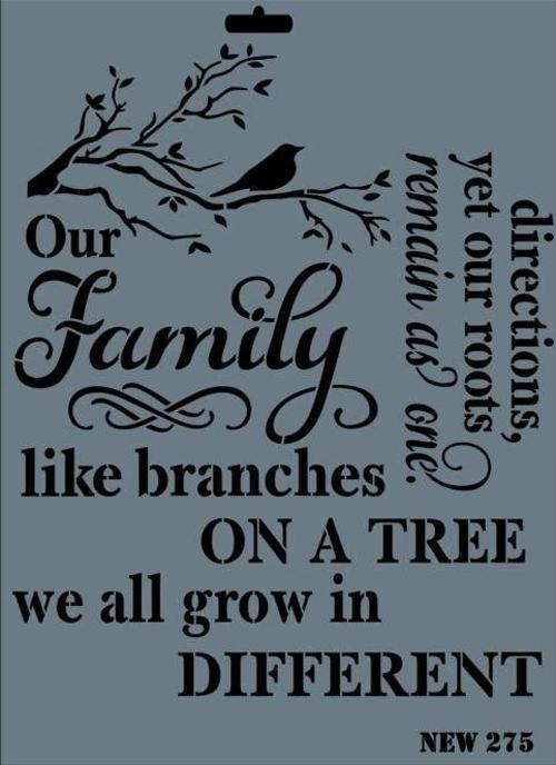 Stencil Boyama Şablonu 25x35 cm. NEW-275