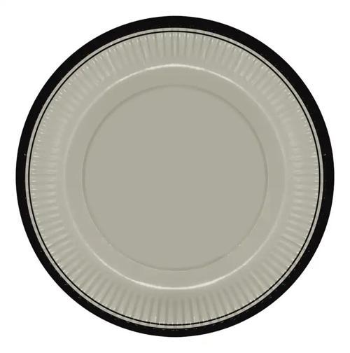 Retro Serisi Vanilya Çiçeği Karton Tabak 23cm