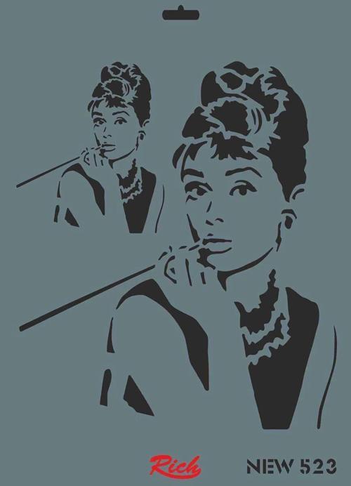 Stencil Boyama Şablonu 25x35 cm. NEW-523