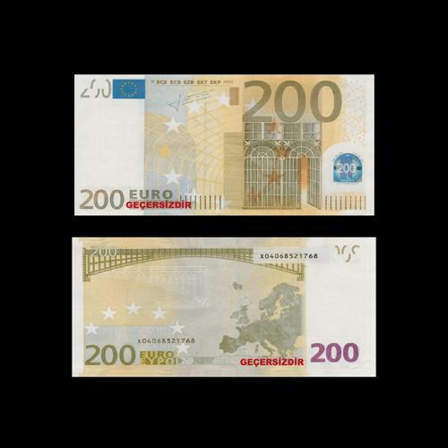 Oyuncak Kağıt Para 200 Euro