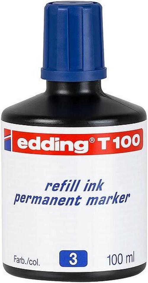 T100 Permanent Marker Mürekkebi 100 ml. MAVİ