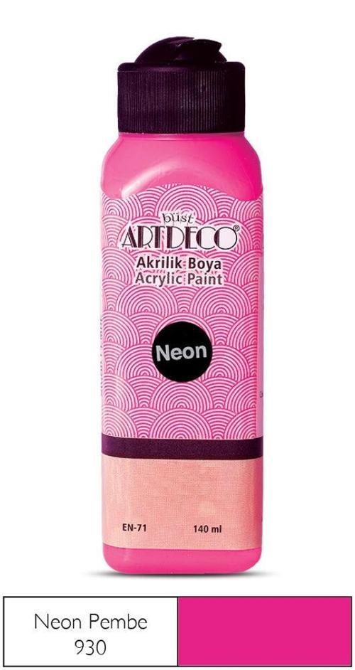 Neon Akrilik Boya 140 ml. NEON PEMBE