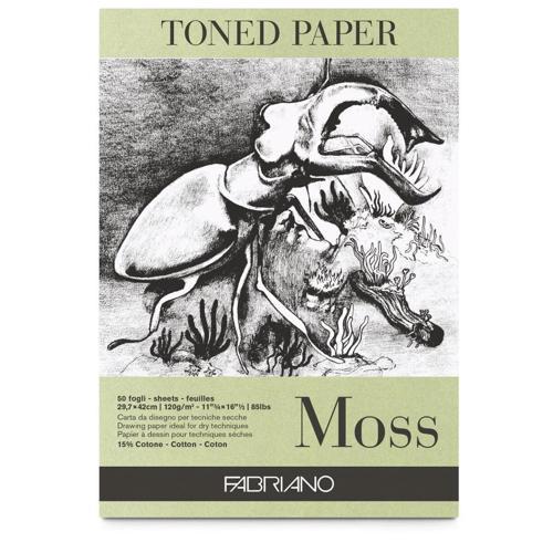 Toned Paper Moss Eskiz Çizim Defteri Yosun Rengi 120 gr. A3 50 yaprak