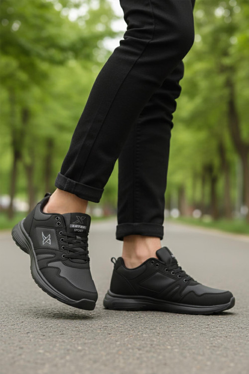 Siyah Erkek Spor Ayakkabı Xstep 020-Cilt M
