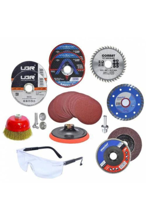 Spiral Avuç Içi Taşlama Makinesi Matkap Seti 115 Mm (55 Parça)