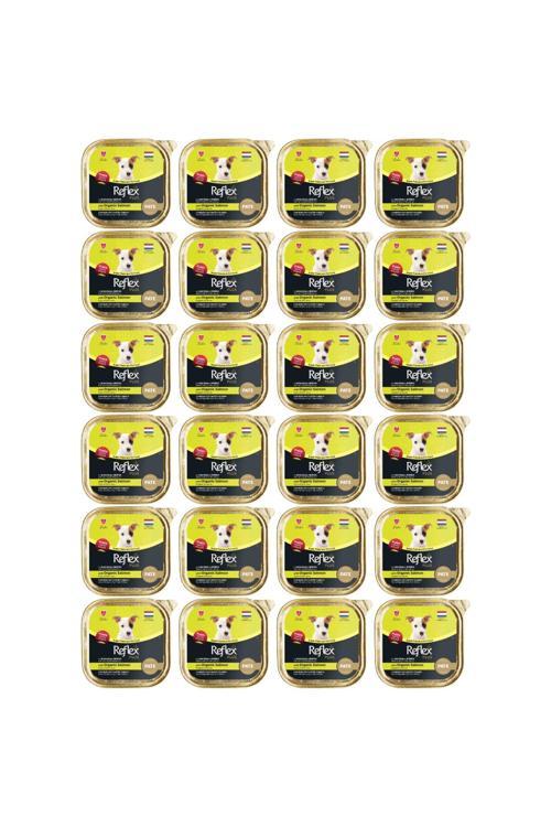 Pate Organik Somonlu Mini ve Küçük Irklar İçin Yavru Köpek Konservesi 85gr - 24 Adet