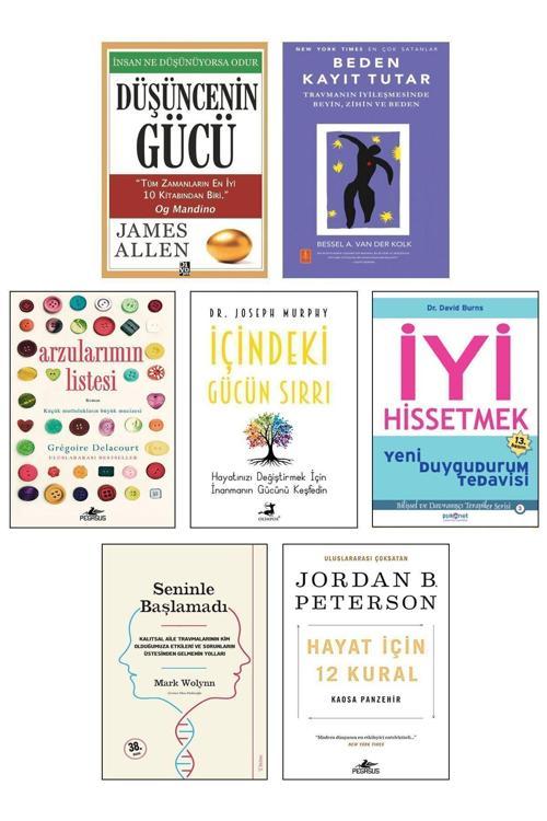 Düşüncenin Gücü + Beden Kayıt Tutar + Arzularımın Listesi + İçindeki Gücün Sırrı Joseph Murphy 7Li
