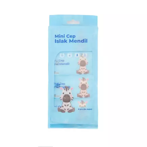 Mini Cep Islak Mendil Günlük Pratik 8'li Paket (5060)