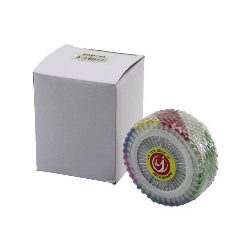 YUVARLAK DİSK STANDLI 1440 ADET RENKLİ TOPLU BAŞÖRTÜ İĞNESİ (5060)