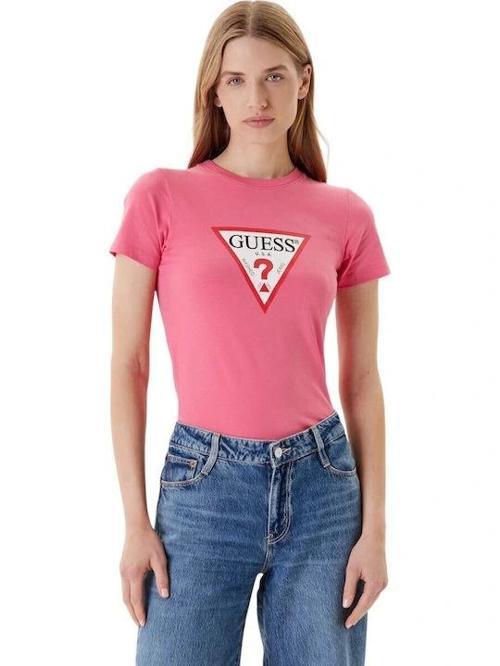 Jeans Kadın Pembe Slim Fit T-Shirt W4YI04J1314-A619