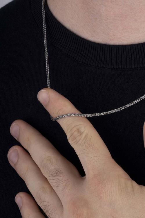 Tilki Kuyruğu Model Erkek 925 Ayar Gümüş Zincir