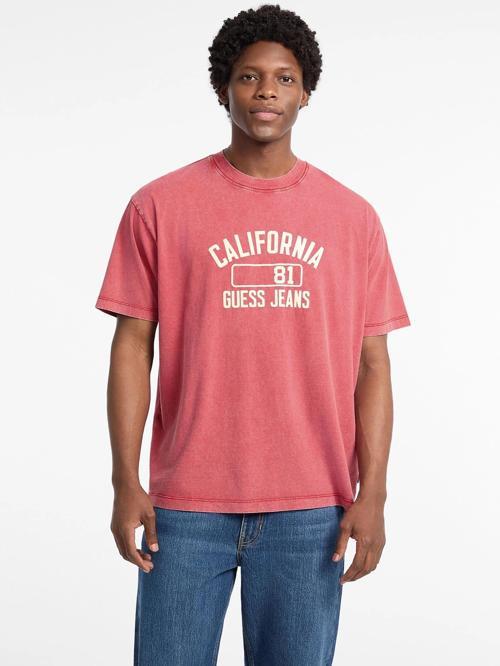 Jeans Erkek Kırmızı Oversize Fit T-Shirt M5YI52K8HM0-G585