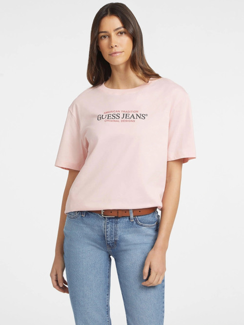 Gj Ss Cn Os Kadın Pembe Oversize Fit T-Shirt W4YI08K8HM0-G6R4