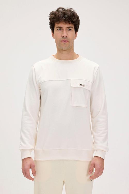 Re-Beverly Beyaz Erkek Sweatshirt
