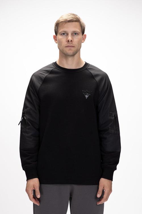 Hill Si̇yah Crewneck Erkek Sweatshirt