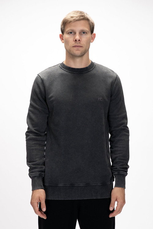 Dab Si̇yah Crewneck Erkek Sweatshirt