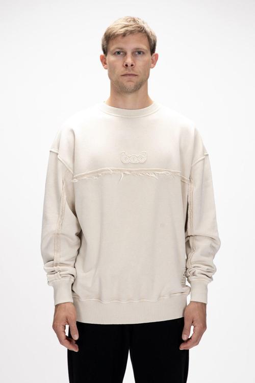 Vex Bej Oversize Erkek Sweatshirt
