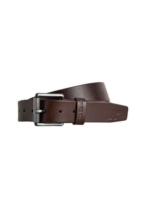Bold Roll Belt Kahverengi Deri Erkek Kemer