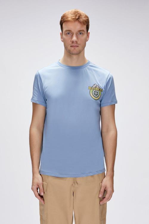 Anderson Element Mavi Erkek Baskılı Tişört