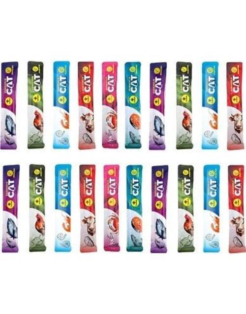 Cat Karışık Sıvı Kedi Ödülü Creamy 20 adet x 15 gr