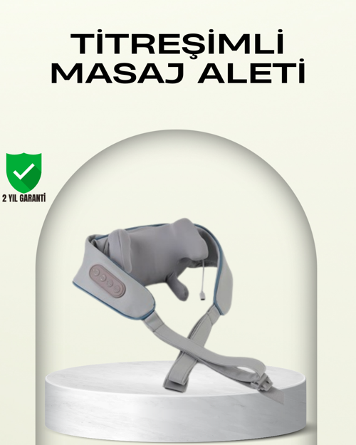 Taşınabilir Şarjlı Boyun Masaj Cihazı | Sessiz ve Güçlü Motor