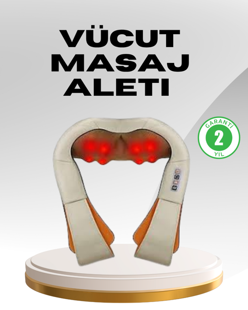 Ovmalı Kas Gevşetici Masaj Cihazı – Boyun, Omuz ve Sırt İçin Derin Etki
