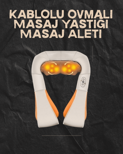 Ovmalı Isıtmalı Elektrikli Masaj Aleti – Boyun, Sırt, Bel, Omuz ve Bacak İçin Profesyonel Masaj Alet