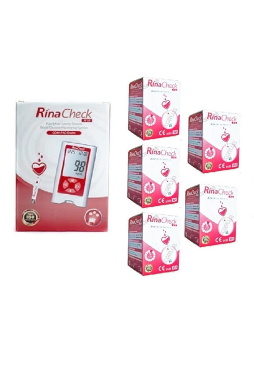 Rina Chek Şeker Ölçüm Cihaz 5 Kutu Çubuk 250 Strıp