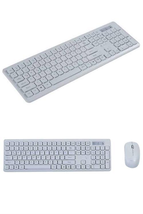 2.4 Ghz Wireless Kablosuz Klavye Mouse Seti Tv Pc Uyumlu