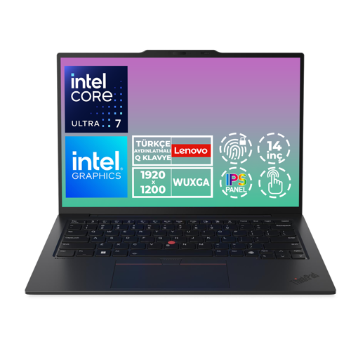 ThinkPad X1 Carbon G12 Ultra 7 165U 32GB 2TB SSD 14" WUXGA W11P Dokunmatik Laptop 21KCS0G2TX 001