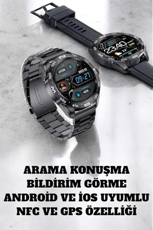 Akıllı Saat Arama Cevaplayan Titreşim Özelliğiyle Bildirim Görebilen