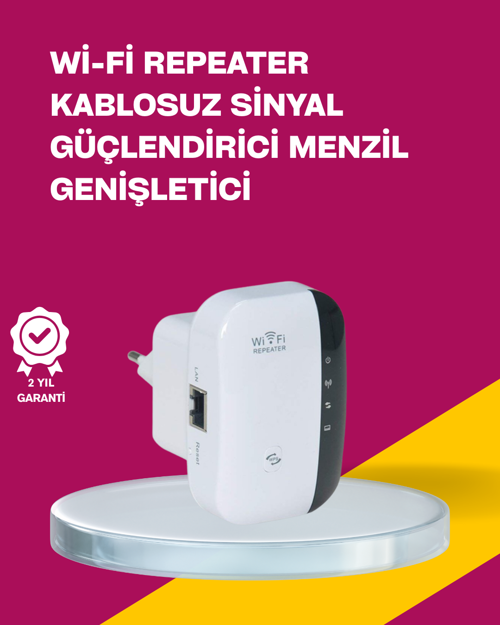 Wireless-N WiFi Repeater 300 Mbps Sinyal Güçlendirici (Kopya)
