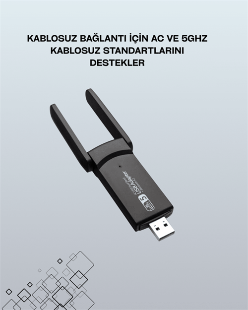 USB WiFi Adaptör – 1200 Mbps Hız
