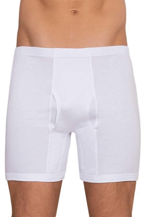 Erkek Beyaz 6'lı Pamuklu Klasik Paçalı Külot