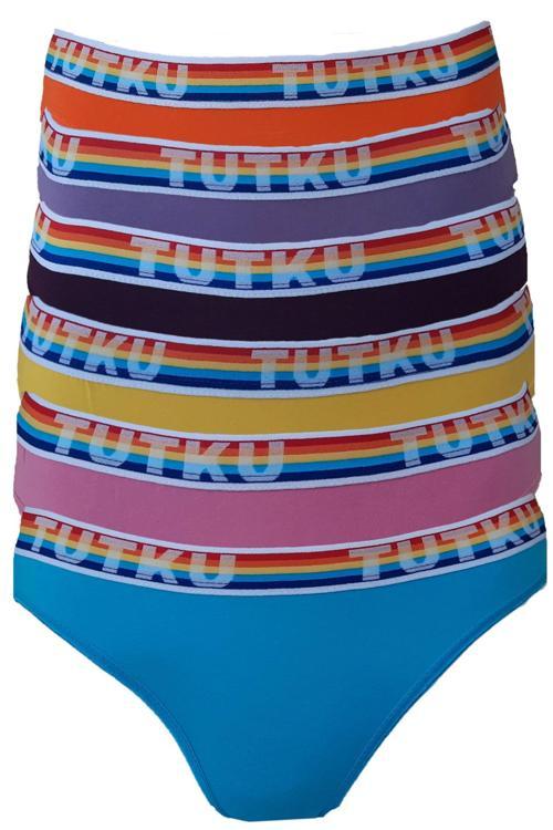 Kadın Bikini Külot Pamuklu Renkli İç Çamaşırı 6'lı Paket