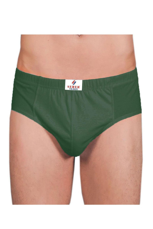 12li Pamuklu Erkek Slip Külot Renkli Ekonomik Kom