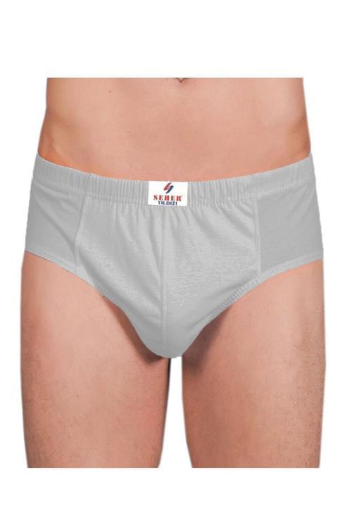 12li Pamuklu Erkek Slip Külot Renkli Ekonomik Kom
